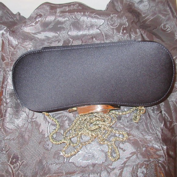 VTG Rodo Microfiber Evening Box Bag Blue 8 ½ “L x 3“H x 2“D Milan, Italy - Picture 2 of 10